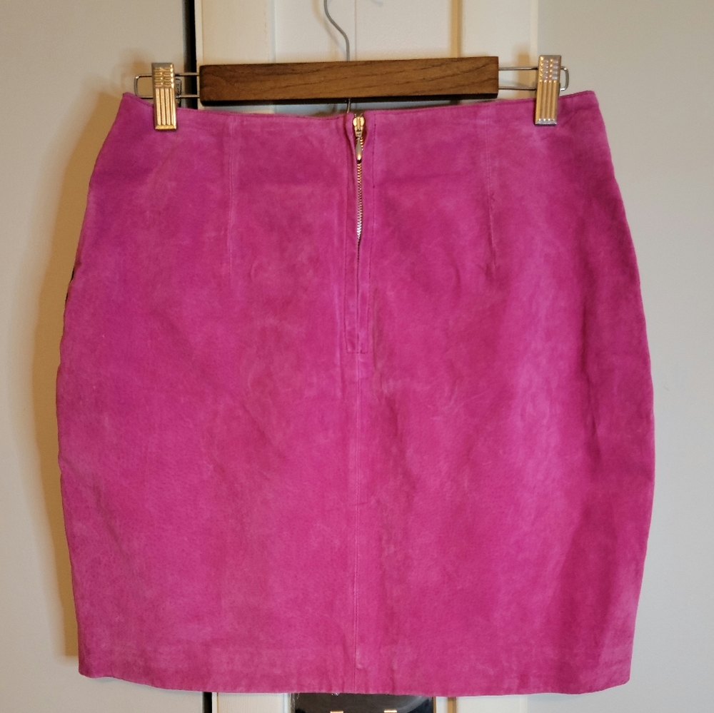 Suede & demin skirt - Picture 2 of 2